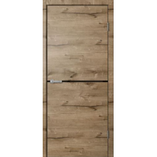 Дверь межкомнатная Сибирь Профиль Лофт LF02 Дуб пацифик, глухое полотно, кромка, молдинг